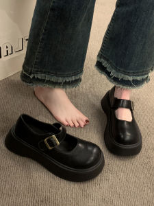 รองเท้าส้นหนา Mary Janes ทรงหัวมนสำหรับผู้หญิง สไตล์ย้อนยุค สวมใส่สบาย ฤดูใบไม้ผลิและฤดูใบไม้ร่วง รองเท้าแฟชั่นสำหรับผู้หญิง