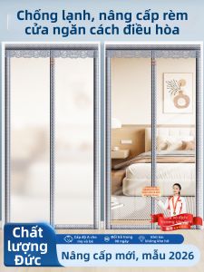 SHULIAN | Rèm Cản Gió Mùa Hè Cách Nhiệt Dày Trong Suốt Từ Tính Không Cần Khoan