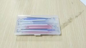 40 Pcs Heat Erasable Pens High Temperature Fade Fabric Marker Refill With Storage Box Tailor Accessories