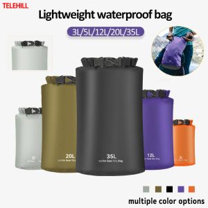 3L/5L/12L/20L/35L Waterproof Dry Bag Sack Outdoor Ultralight Drifting Swimming Clothes Storage Bag Rafting Kayaking Sport Bag Camping Multifunctional Storage Bag
