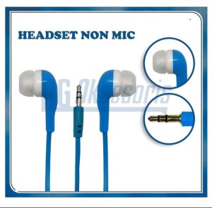 Headset / Handsfree Stereo Super Bass NON MIC Karet For Music