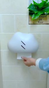 **TOP SELLING** Kotak Tisu Awan Pemegang Kertas Tandas Awan Rak Kertas Tandas Pemegang Tisu Bilik Mandi Cloud Toilet Paper Holder Toilet Paper Shelf Bathroom Tissue Holder