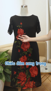 Đầm thiết kế bắt mắt thu hút với chất liệu Voan Hàn mềm mại nhẹ nhàng DD4Y1220 Thời trang Thiều Hoa