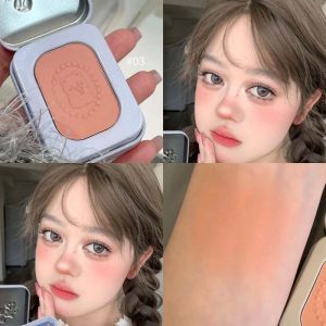 Expansion Color Iron Box Blusher Plate Low Saturation Light Face White Matte Makeup Color Contractive Color Nature Repair Rouge