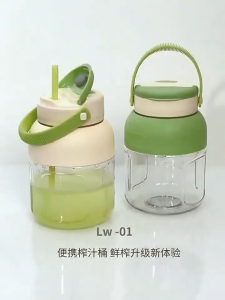 JameMirs เครื่องปั่นน้ำผลไม้ไร้สาย850MLใบมีด38ใบบดน้ำแข็งได้ /พร้อมฝา +หลอด1/ถ้วยคั้นน้ำผลไม้พกพา แคมป์ปิ้งเดินป่าปิกนิก