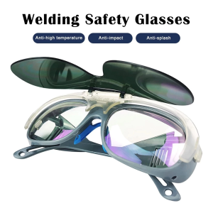 Est Kacamata Las Listrik Anti Cahaya Kuat Kacamata Flip Over Kacamata Anti Percikan COD