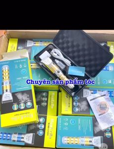 Tông đơ cắt tóc Pin trâu B60 - Lưỡi titanium & ceramic pin 5000mAh sử dụng 10-12 tiếng màu vàng sang trọng phù hợp salon chuyên nghiệp tôngđơpintrâu tôngđơb60 tôngđơcắttócchuyênnghiệp