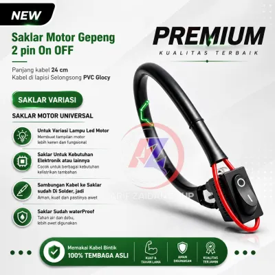 Saklar GEPENG 2 KAKI ON OFF Saklar 2 Pin untuk semua Motor Variasi LampU LeD