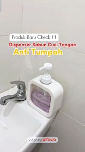 PIFACIA Tempat Sabun Cair Ala Korea Jepang Dispenser Pump Shampo Lotion Kotak Bening Perlengkapan Kamar Mandi