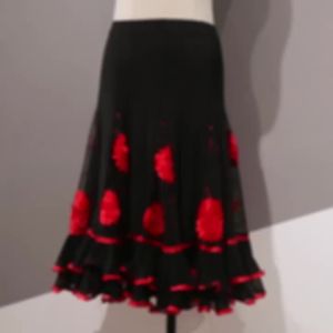 กระโปรงเต้นรำละติน กระโปรงเต้นรำบอลรูม ชุดการแสดงปักเลื่อม กระโปรงบานใหญ่ ชุดเต้นรำบอลรูมมาตรฐานแห่งชาติ