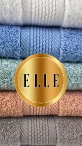 ELLE Towel ผ้าขนหนู COTTON & SPUN POLYESTER มีให้เลือกถึงไซสใหญ่พิเศษ [ TEC053 ] Elle ผ้าเช็ดตัว - Lazada