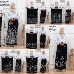 Rok Sarung Goyor / Sarung Santri Putri kain Rayon halus adem