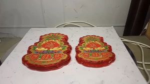 Stiker Tempel Kim Fa Kim Hua Bahan Plastik Isi 2 Pcs