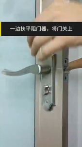 Stainless Steel Door Locks Anti-theft Door Stop Portable Safety Latch for Hotel Motel Dormitory