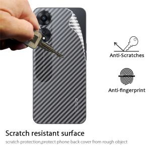 For Honor X9a X7a X8a HonorX 8a 4G 5G Anti Slip 3D Carbon Fiber Protective Guard Rear Screen Protector Back Film Not Tempered Glass