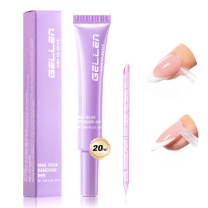 GELLEN 20ml Nail Glue Remover Pen Fast Gentle Removal for Press On Fake Nail Tips Non Acetone Safe Manicure Tool Nail Art Care