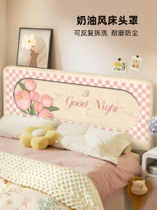 ผ้าคลุมหัวเตียงสไตล์เจ้าหญิง 2025 ใหม่ 4 ฤดู หนา ป้องกันฝุ่น ผ้าคลุมหัวเตียงป้องกันการปนเปื้อนระดับไฮเอนด์