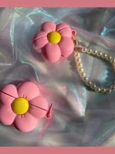 Pink Silicone Protective Case for Apple Earphones Wireless Bluetooth Headset Shell Airpods4 Airpodpro2 Airpods3 iPod Earphone Cover