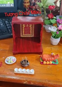(Chọn mẫu) Bàn thờ Thần Tài Thổ Địa mini tặng 10 nhang