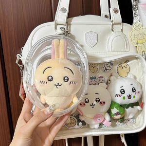 Chiikawa Uzaki Chika Travel Protection Case Plush Toy Bag Gei Xiao Eight Series 10cm PVC Material Cute Style Cotton Doll Bag