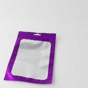 100 Chiếc Đỏ Túi Ziplock Giấy Nhôm Mylar Cho Trang Sức Barrette Kẹo Bao Bì Tiệc Cưới Ủng Hộ Hộp Quà Tặng Phụ Kiện