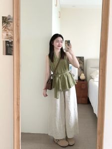 XUECAIQI | Youthful Versatile Slimming Sleeveless Fitted Set for Plus Size