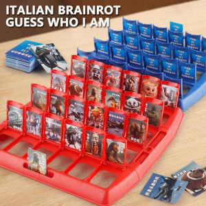 AI Abstract Animals Brainrot Guess Who I Am Game Tungtungtung Sahur Tralarero Tralala Parent-child Interactive Puzzle Board Game