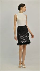 BebeBeige Cocktail Fluffy Skirt