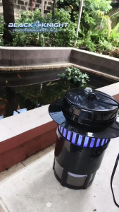 Black Knight 8W All-Weather Suction Insect Killer UV Light Mosquito and Flying Insect Trap for Home Shop Commercial and Farm Use