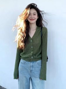Loowmane | Áo Thun Mỏng Phong Cách Retro Màu Xanh