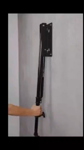 Scalable 43cm-110cm Triangle Wall Mounting Boom Arm Light Stand Multiple Interfaces 180°Flexible Rotation for Photography Studio Video Strobe Live Streaming Dedicated Bracket