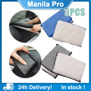 3Pcs Car Interior Scrubbing SpongeCar Detailing Microfiber Interior Scrub Pad Reusable