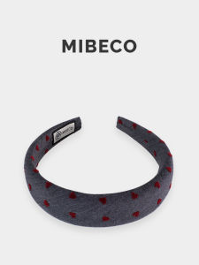 Mibeco Retro Fashion High Hairline Headband Red Heart Sponge Cartoon Versatile Headwear Stylish Hair Accessories for Women