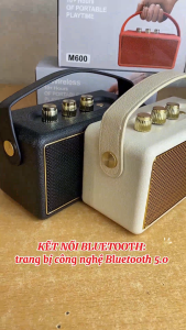 ( XẢ KHO CUỐI NĂM ) Loa Bluetooth Thế Hệ Mới M600 - Loa Không Dây Cao Cấp - Đa Chắc Năng - Âm Thanh Sống Động - Nghe Nhạc Cực Đã Tai - Bảo Hành Lỗi 1 Đổi 1
