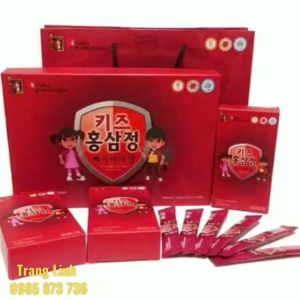 Hồng sâm baby Sanga hàn quốc chính hãng hộp 30 gói - Nước hồng sâm trẻ em tăng chiều cao phát triển trí não tranglinh