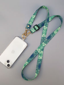 Long Crossbody Adjustable Phone Strap Vintage Pattern Lanyard Necklace Womens Creative National Style Anti-Loss Clip-On Digital Accessories