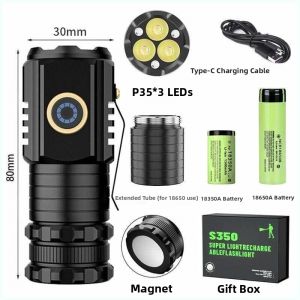 High-beam Magnetic Multi-functional Clip Hat Portable Flashlight