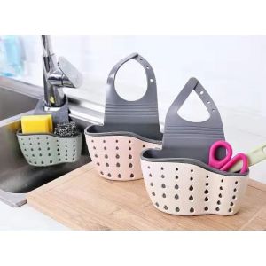 Rak Gantung Silikon Tas Sabun Cuci Piring - Tempat Sabun Wastafel High Quality Adjustable - Pink Hijau Cream - PVC Kuat dan Fleksibel - Praktis dan Mudah Digunakan (READY WARNA)
