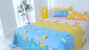 🛏️ชุดผ้าปูที่นอน  Da1 ลาย 65พร้อมปลอกหมอน 3 in 1 แบบไม่รัดมุม ขนาด 3.5 ฟุต 5 ฟุต 6 ฟุต 🌈สวมใส่สบาย 360องศา ไม่หลุดง่าย🌈