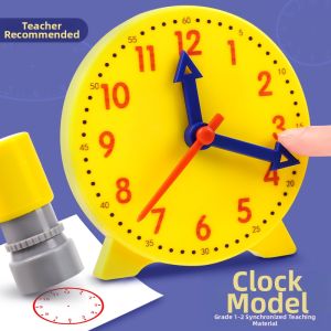 ZHIZHILIANYU | Clock Learning Aid Children 3-Needle Analog Clock