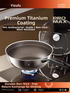 YIZHIFU | Non-stick Stainless Steel Frying Pan Without Coating