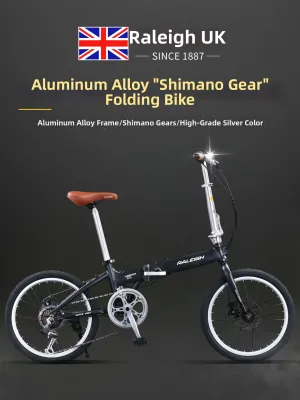 Raleigh | Aluminum Folding Portable Bicycle for Adults and Children 20 Inch