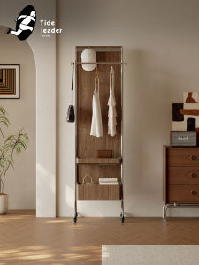 Vintage Style Multifunctional Hat and Coat Stand with Mirror for Bedroom