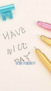 MOMO 0.5mm Creative Stationery Key Gel Pen Black Ink School Office Supplies