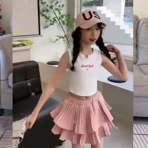 Chân váy bé gái xếp ly 2 tầng bé gái Chân váy bé gái xếp ly bồng bềnh siêu đẹp cho bé 10-40kg