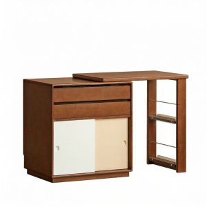 WEISHA | Expandable Wooden Dressing Table with Drawer