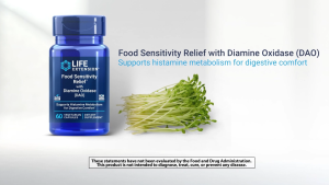 Life Extension Food Sensitivity Relief Diamine Oxidase (DAO) 60 Capsules Supports Histamine Metabolism Digestive Comfort Support