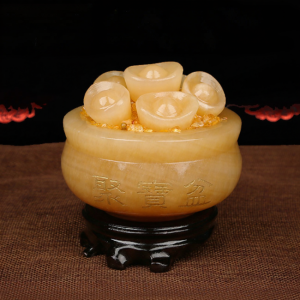 DINGFENGGE | Fortune and Wealth Attracting Jade Ornaments Decorative Living Room Items