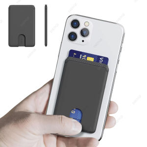 Sticky Phone Holder Card Case Slim Credit Cardholder Soft Silicone Compatible Mobile Phone Wallet for Iphone Android 4.7 6.1