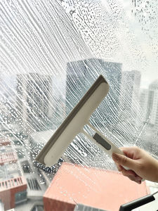 Window Glass Cleaning Scraper Mirror Double-Sided Water Removal Tool High-Rise Window Professional Cleaning Board Dusting